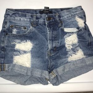 Forever 21 distresses shorts